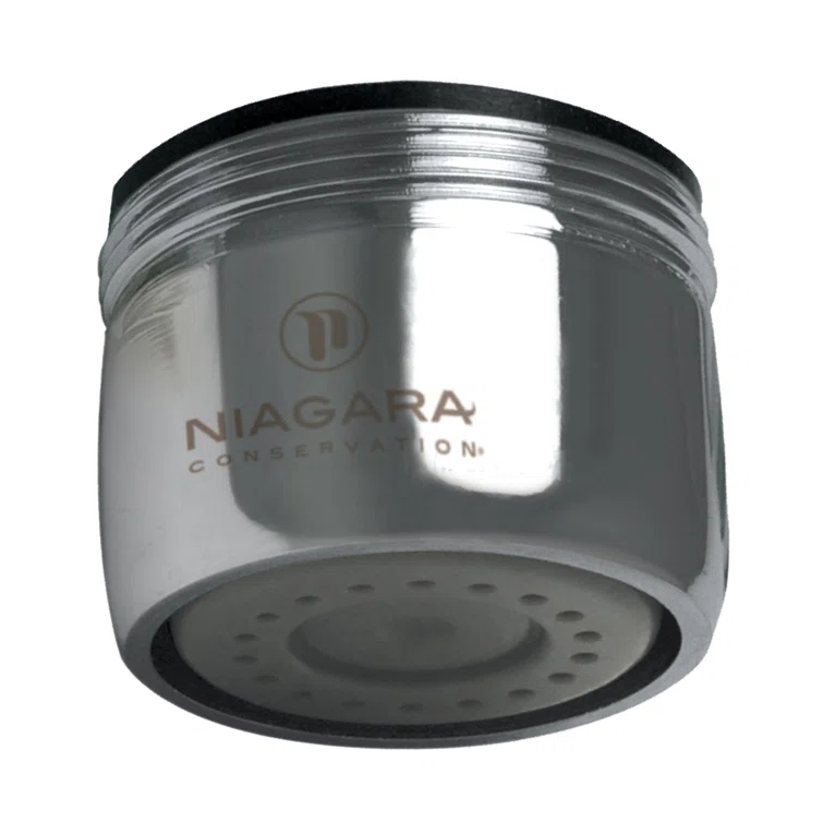 Niagara Conservation N3210N-PC-TU 1-Spray 1 GPM .94-in. Pressure-Compensating Needle-Spray Faucet Aerator Chrome, 6-Pack | Bathroom Sink and Kitchen Sink Aerator for Home Improvement