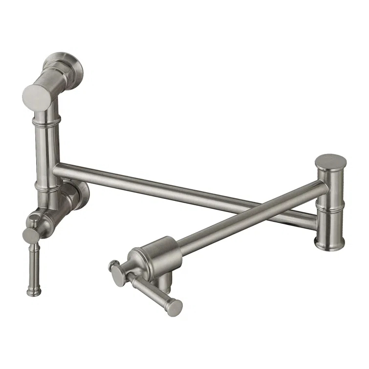 OAKLAND Wall Mounted Brass Two Handles Pot Filler Faucet MKSPF312BN