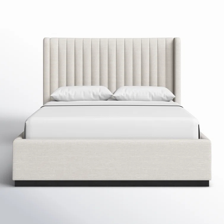 Chamblis Upholstered Wingback Bed