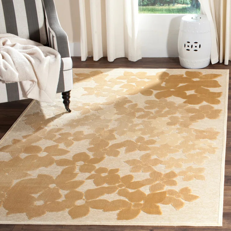 Flower Field Martha Stewart Performance Floral Rug