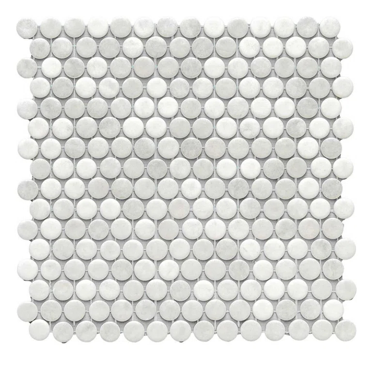 Eterna Penny 12"x12" Recycled Glass Mosaic Tile