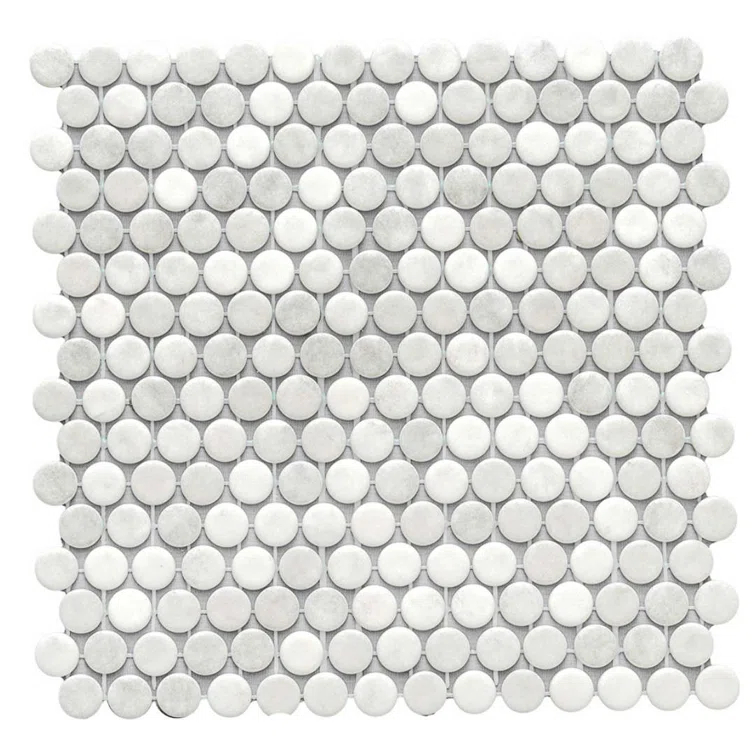 Eterna Penny 12"x12" Recycled Glass Mosaic Tile