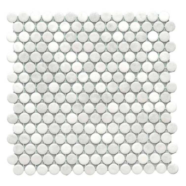 Eterna Penny 12"x12" Recycled Glass Mosaic Tile