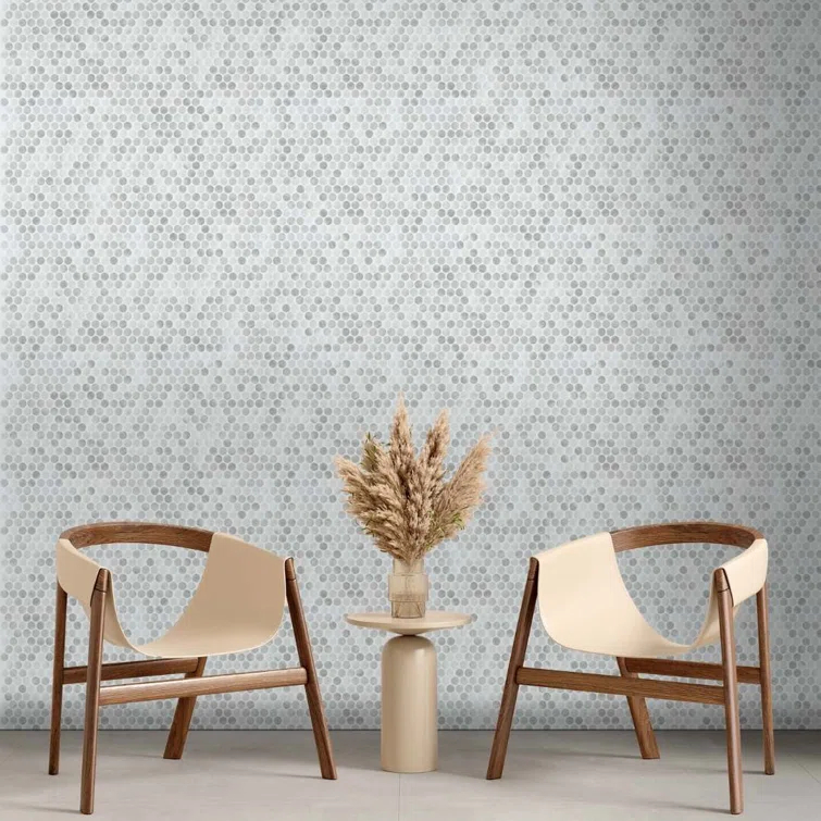 Eterna Penny 12"x12" Recycled Glass Mosaic Tile