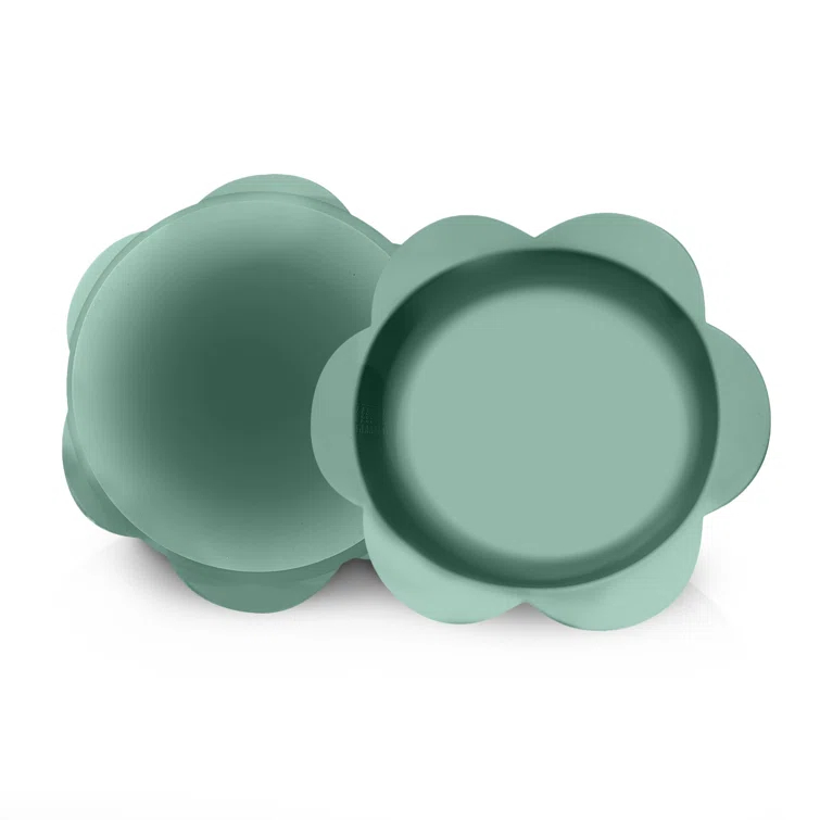 Precious Tails P.t. Supply Co. Small Flower-shaped Silicone Pet Bowl With Non-slip Suction Base