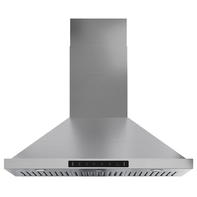36" 900 CFM Convertible Wall Mount Range Hood with LED Lights & Hands-Free Control