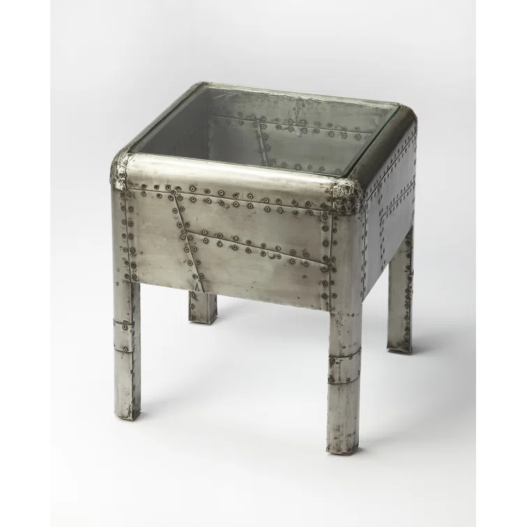 Butler Specialty Company Midway Aviator Metal End Table - Gray