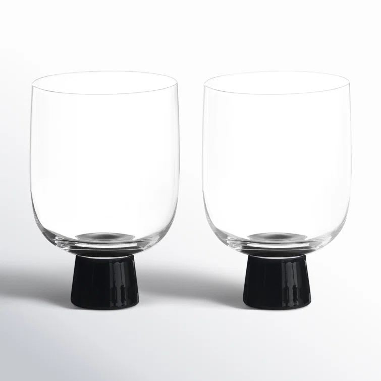 Peri 10.25oz. Glass Drinking Glass Glassware Set (Set of 2)