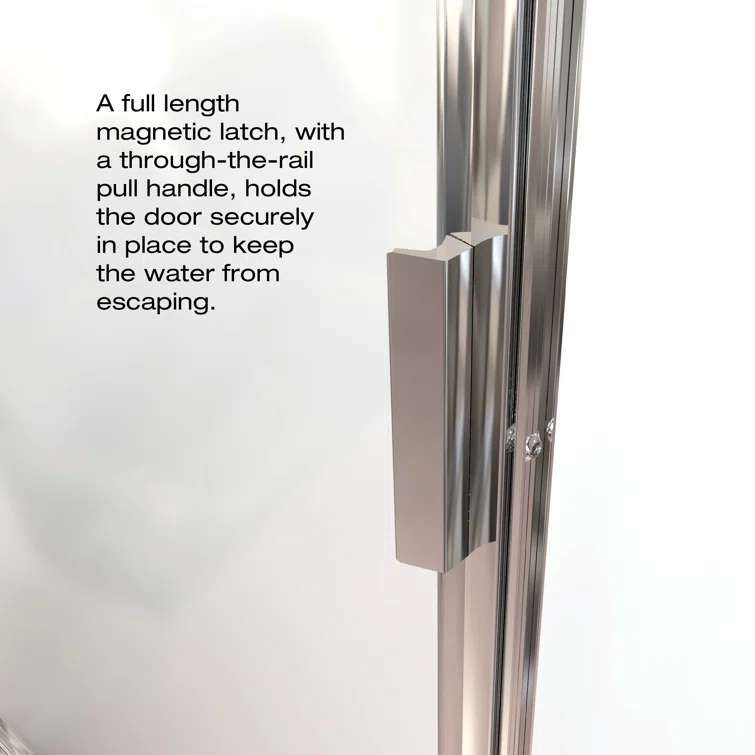 Deluxe 45" W x 72.13" H Framed Shower Door