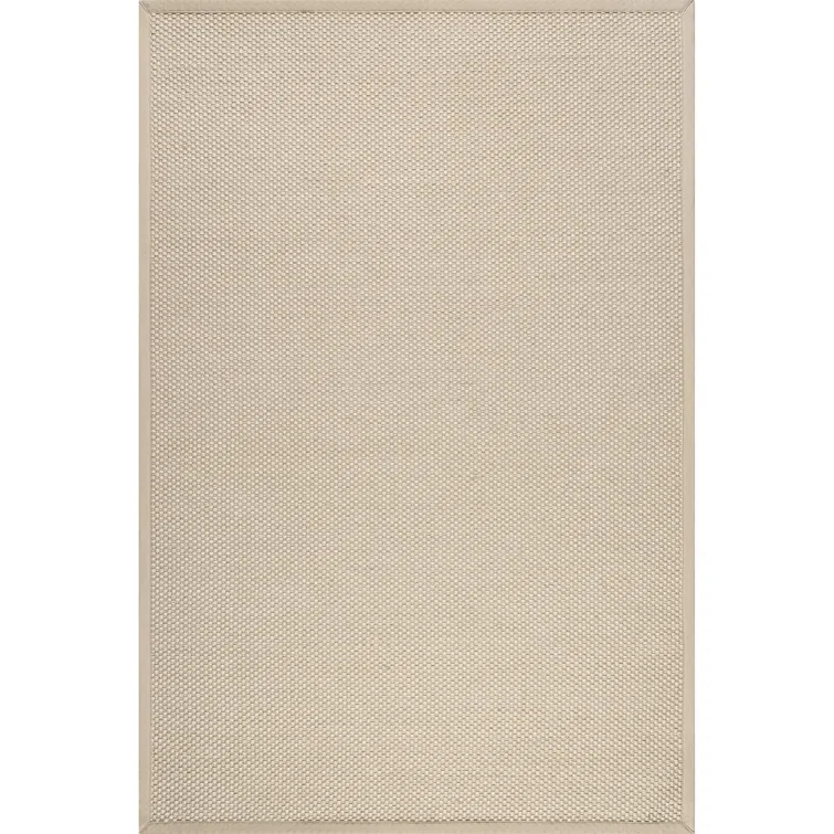 Proper Sisal and Wool Tan Area Rug