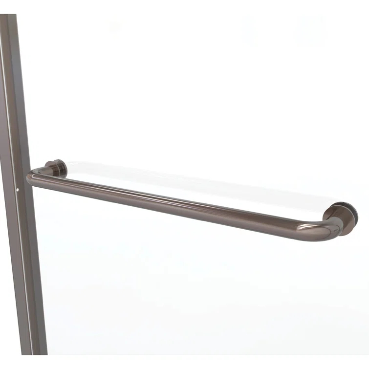 Infinity 43" W x 47'' W x 70" H Semi-Frameless Shower Door