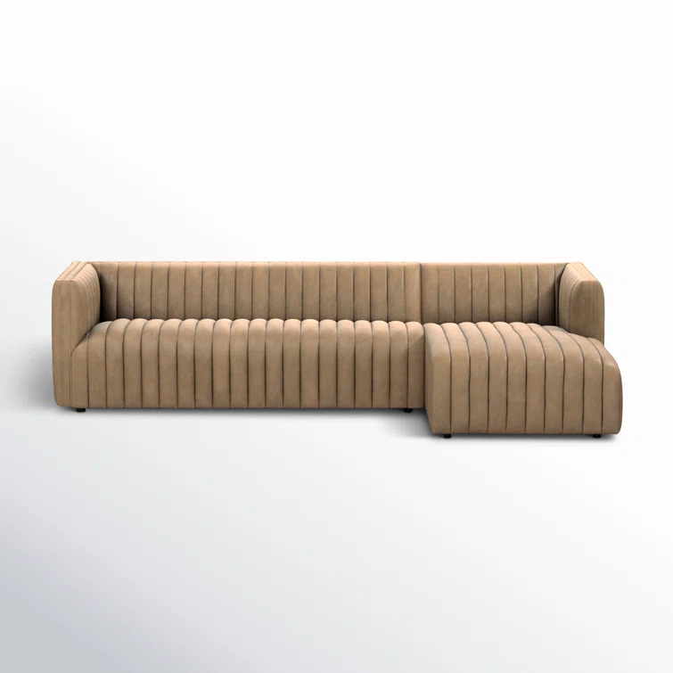 Brandt 2 - Piece Leather Chaise L-Sectional