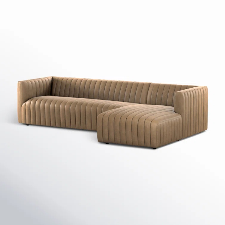 Brandt 2 - Piece Leather Chaise L-Sectional