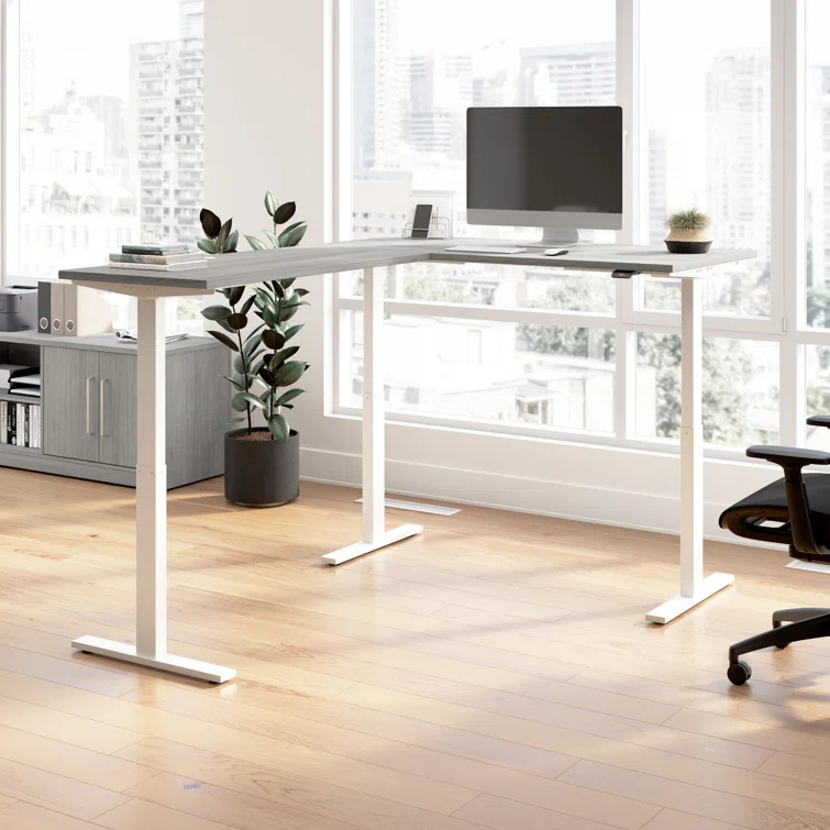 Bush Business Furniture Bush Business Furniture Move 60 Series Height Adjustable L Shaped Standing Desk