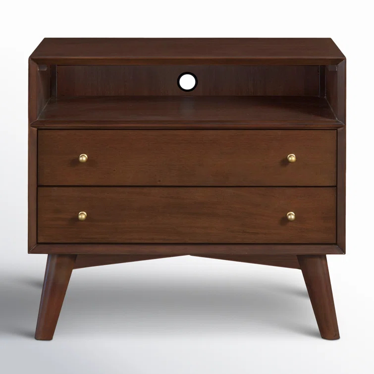Williams 2-Drawer Nightstand with Shelf