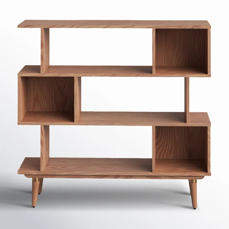 Harmon Wide Geometric Bookcase