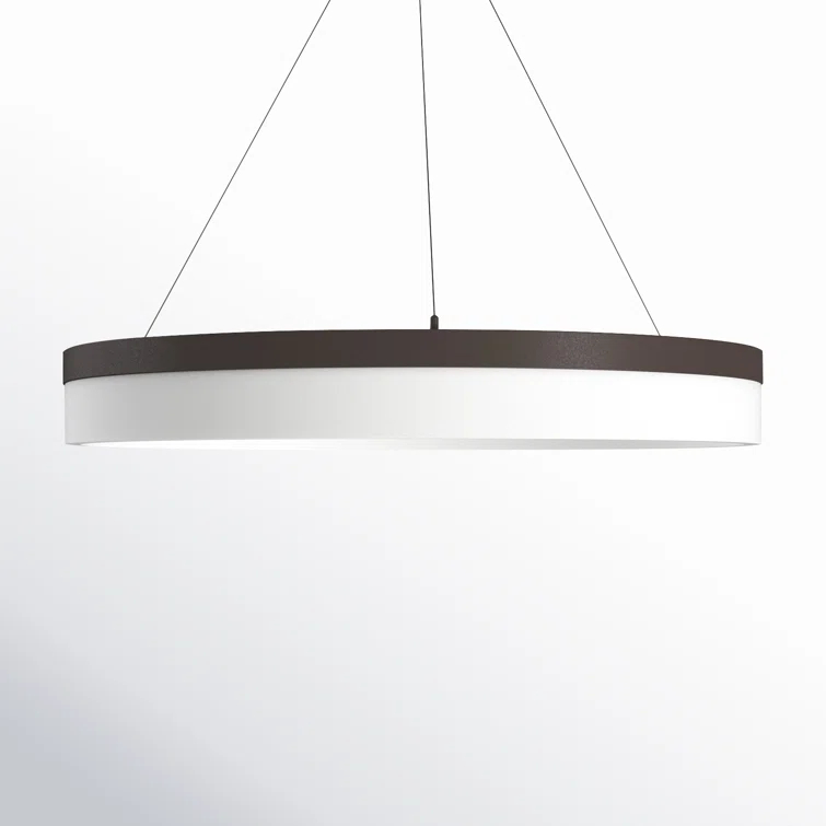 Danica Single Light Metal Dimmable LED Chandelier