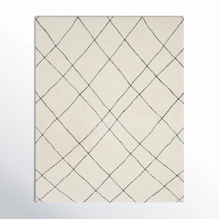 Seaton Wool Black/Cream Rug