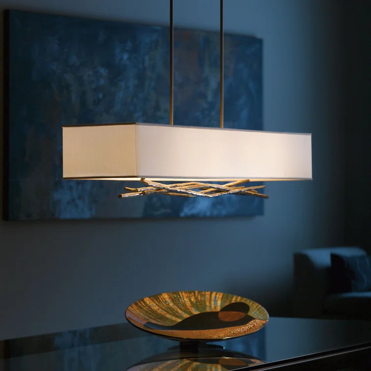 Brindille 4 - Light Kitchen Island Rectangle Pendant
