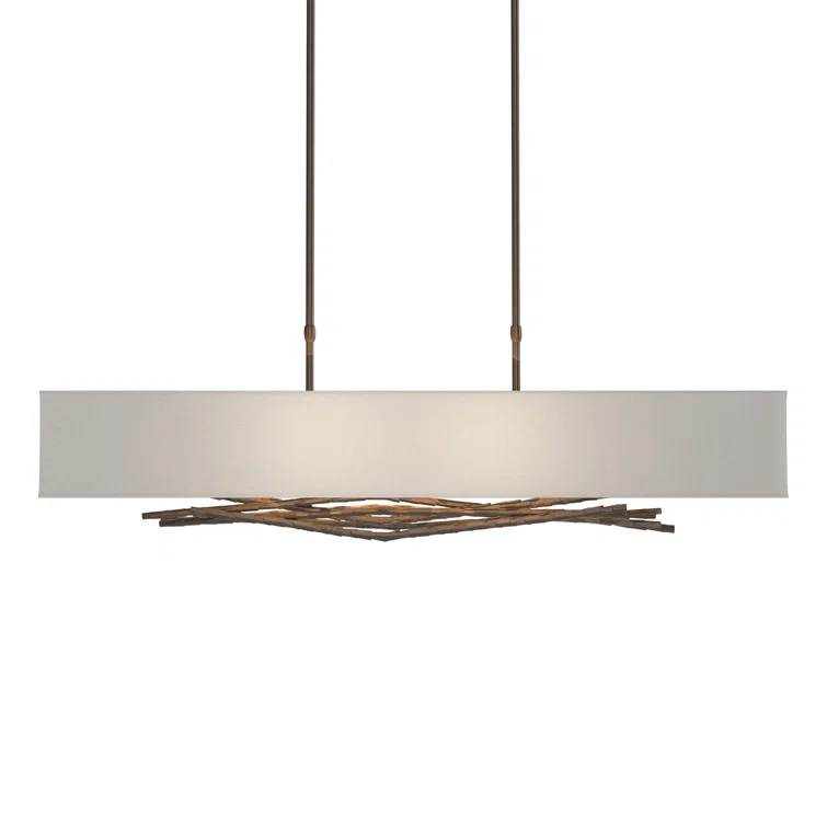 Brindille 4 - Light Kitchen Island Rectangle Pendant