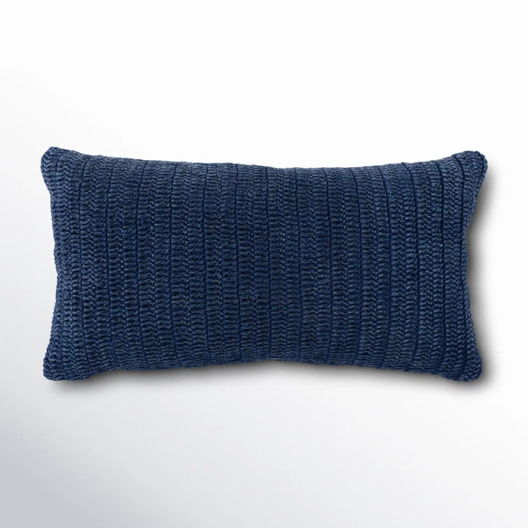 Nakeya Knitted Linen Throw Pillow