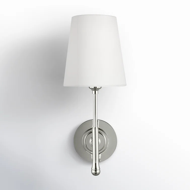Single Light Steel Dimmable Wallchiere