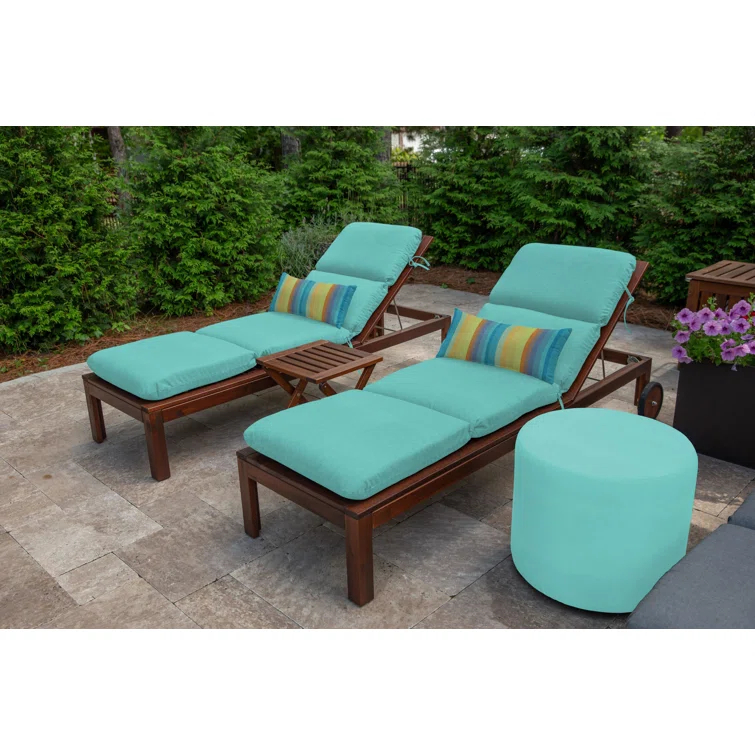 Casual Cushion Stripe Sunbrella Fabric Indoor/Outdoor Lumbar Pillow