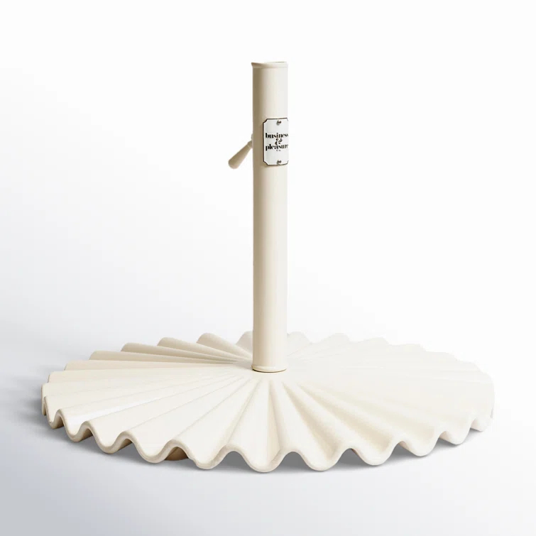 Clamshell Umbrella Base by Business & Pleasure Co. - White