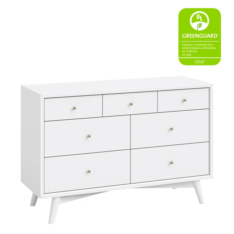 Palma 7 Drawer 53" W Double Dresser