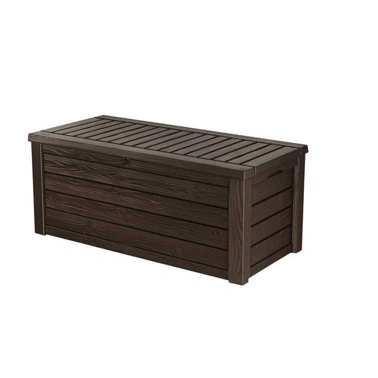 Keter Keter Westwood 150 Gallon Large Durable Resin Outdoor Storage and Organization Deck Box For Patio Furniture and Supplies