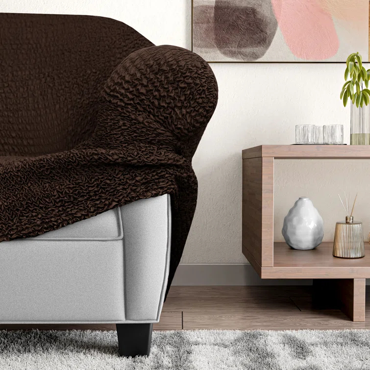 Stretchy Slipcover for Corner Sofa - Easy to Clean & Durable - Microfibra Collection