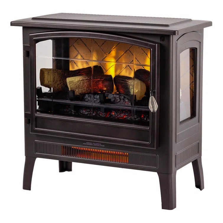Country Living Smart Infrared Electric Fireplace Stove Heater, Alexa and Google Home Compatible