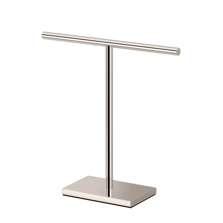 Freestanding Countertop Hand Towel Holder | 11.13"H x 10.50"W Weighted Base Towel Rack Stand