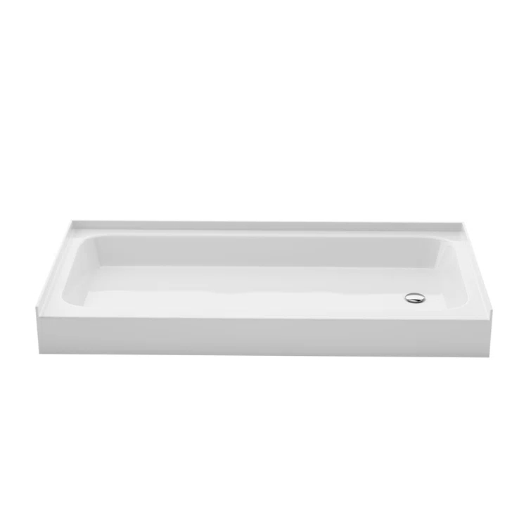 Voltaire 60 X 30 Shower Pan Base With Left Drain In Glossy