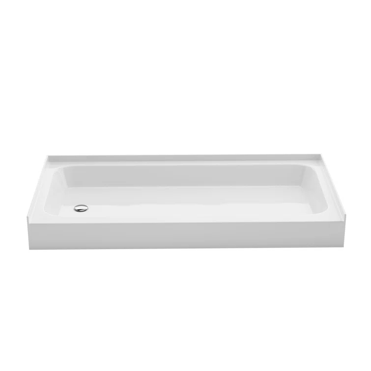 Voltaire 60 X 30 Shower Pan Base With Left Drain In Glossy
