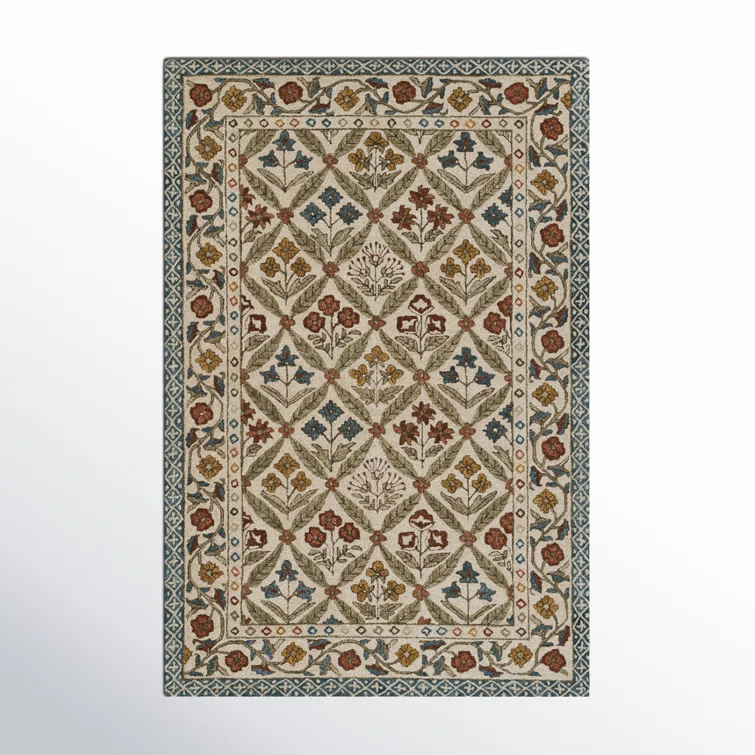 Cotswold Wool Floral Area Rug