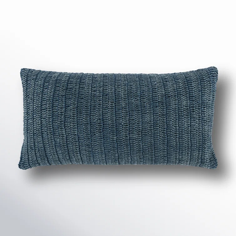 Nakeya Knitted Linen Throw Pillow