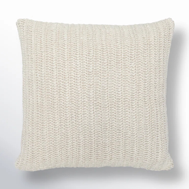 Nadida Pillow - Ivory / 22" x 22"