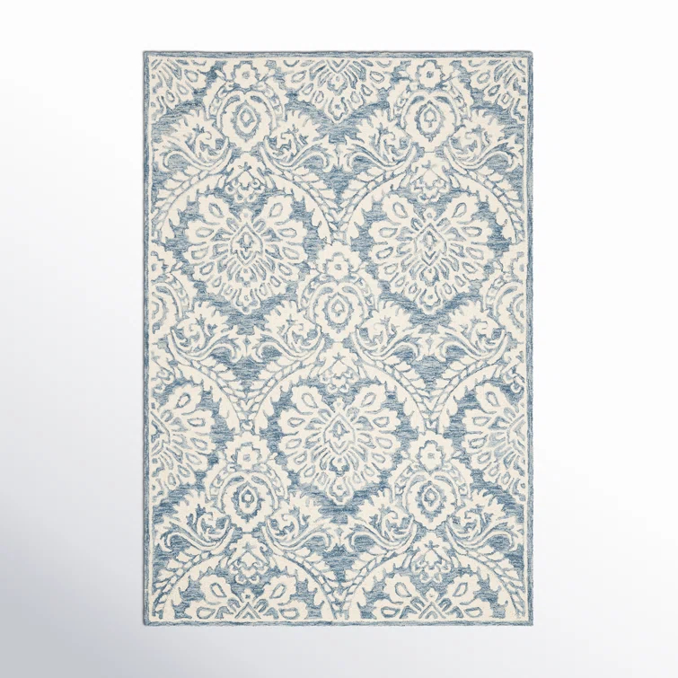 Tansy Wool Blue/Ivory Rug