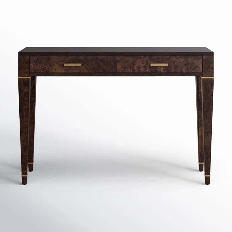 Kai 2 Drawer 45" Burl Wood Console Table