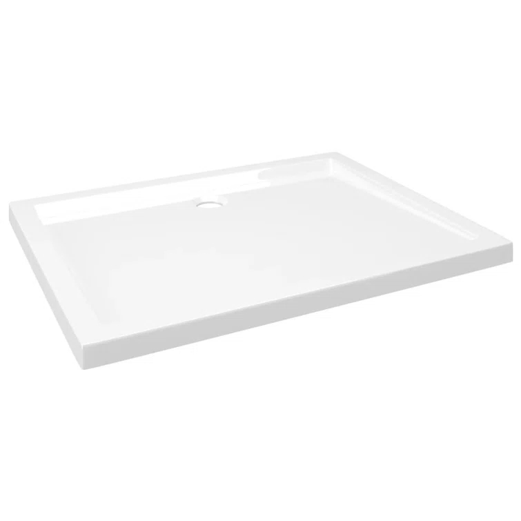 vidaXL Shower Base Tray, Non-slip Bathroom Shower Pan, Reinforced ABS