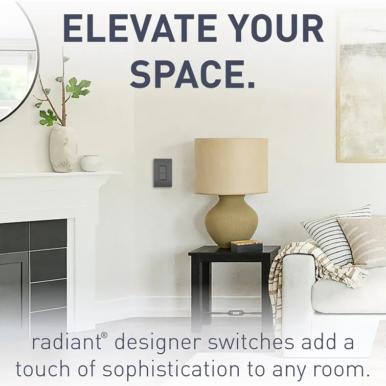 Radiant 15-Amp Combination Two Single Pole/3-Way Rocker Light Switch