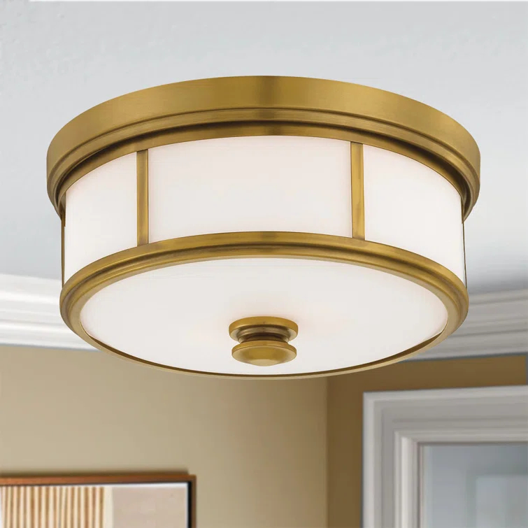 Minka Lavery - 3 Light Flush Mount in Traditional Style - 7 inches tall by 16