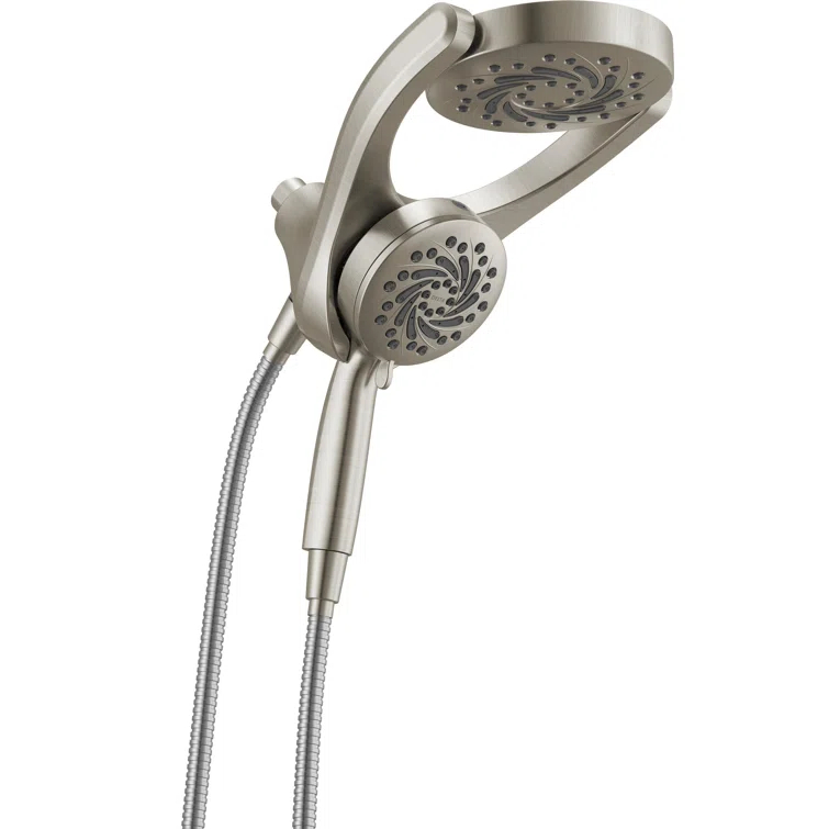 5-Setting HydroRain 2-in-1 Dual Shower Head with ProClean Spray