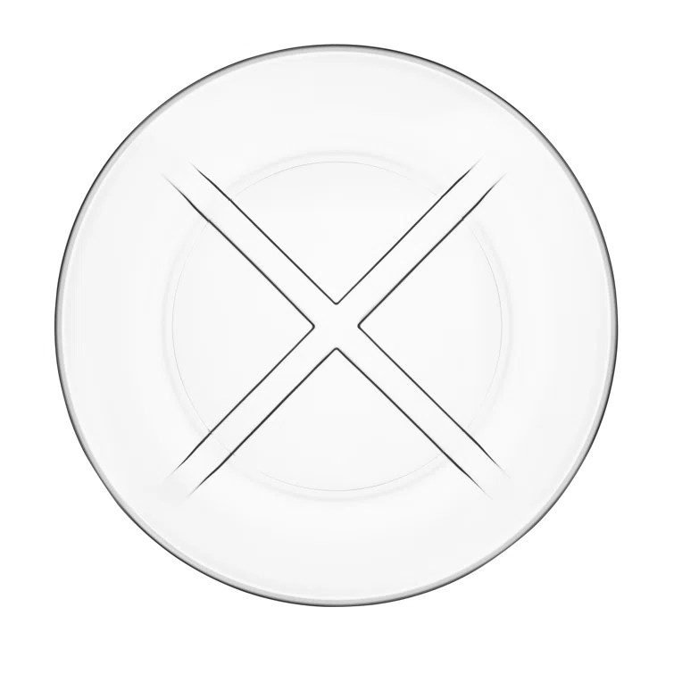 Kosta Boda Bruk 7.67'' Glass Appetizer Plate