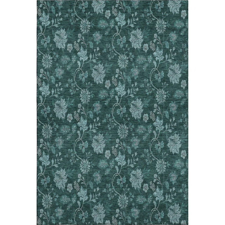 Premium Machine Washable Mayfield Teal Rug