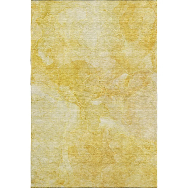 Premium Machine Washable Mayfield Gold Rug
