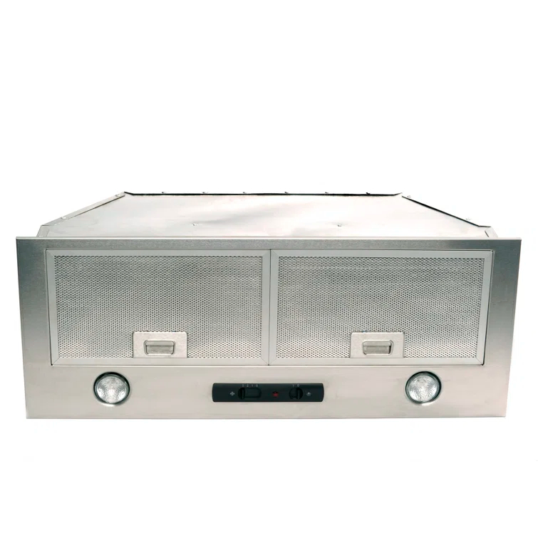 Cyclone Stainless Steel 550 CFM Ducted (Vented) Insert Range Hood with Mesh Filter