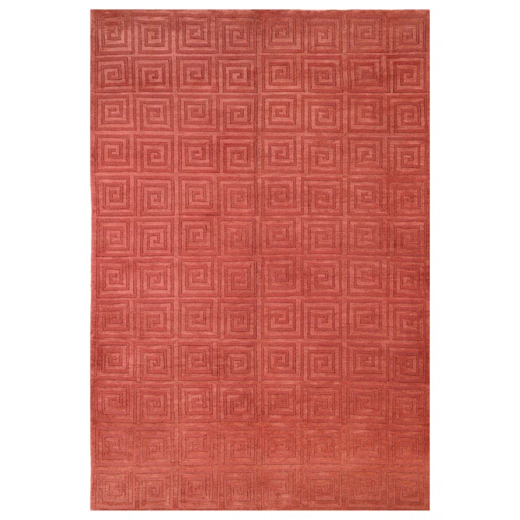 dCOR design Tibetan Hand Knotted Wool Pile Geometric Rug