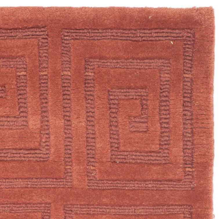 dCOR design Tibetan Hand Knotted Wool Pile Geometric Rug